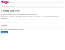 Tablet Screenshot of intranet.ifage.ch
